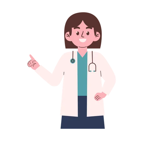 Female Doctor  Illustration