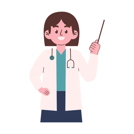 Female Doctor  Illustration