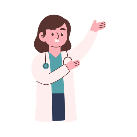 Female Doctor  Illustration