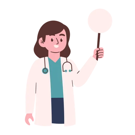 Female Doctor  Illustration