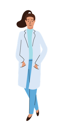 Female Doctor  Illustration