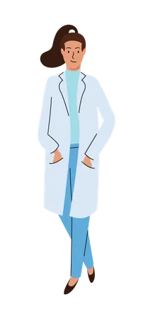 Female Doctor  Illustration