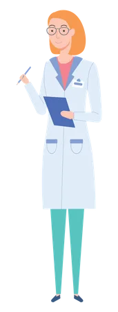 Female Doctor  Illustration