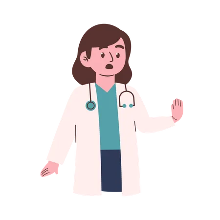 Female Doctor Illustration Illustration
