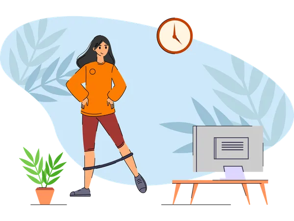 Female doing Yoga  Illustration