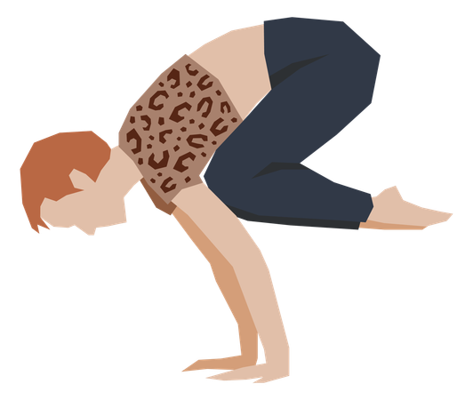 Female doing yoga practice  Illustration