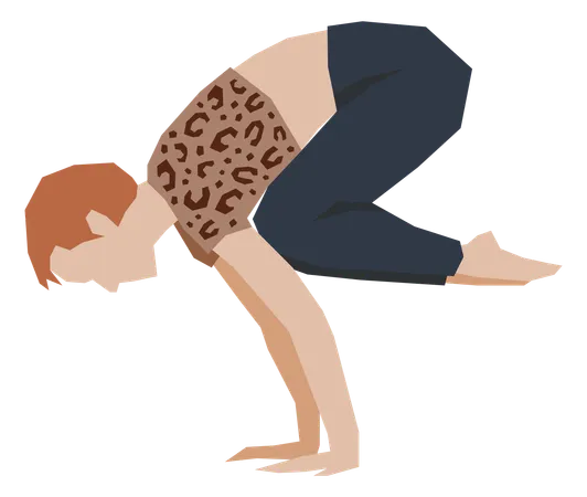Female doing yoga practice  Illustration