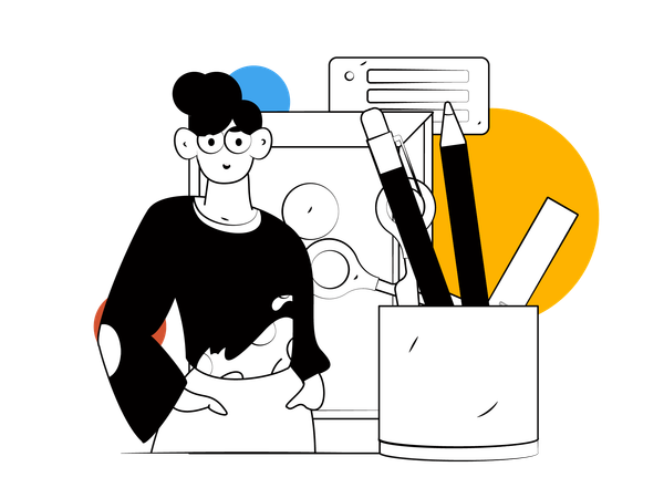 Female employee  Illustration