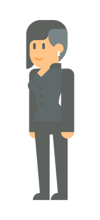 Female employee Illustration