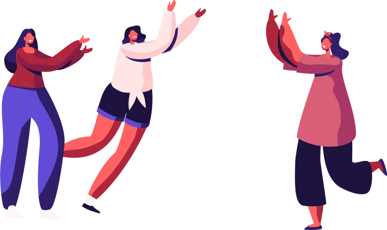 Female employee celebrating success  Illustration