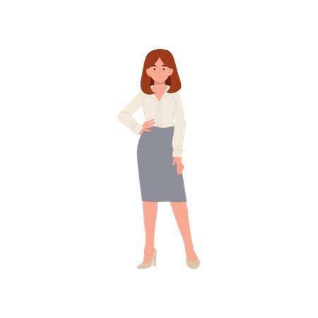 Female Employee  Illustration