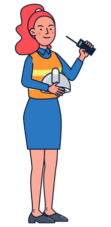 Female engineer  Illustration