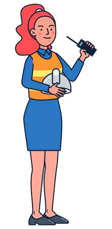 Female engineer  Illustration