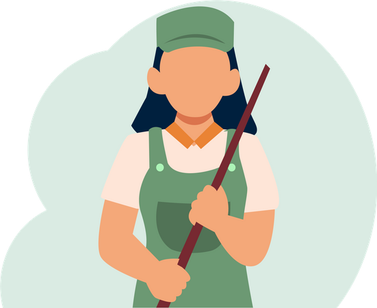 Female farmer  Illustration