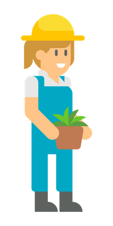 Female farmer  Illustration