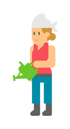 Female farmer  Illustration