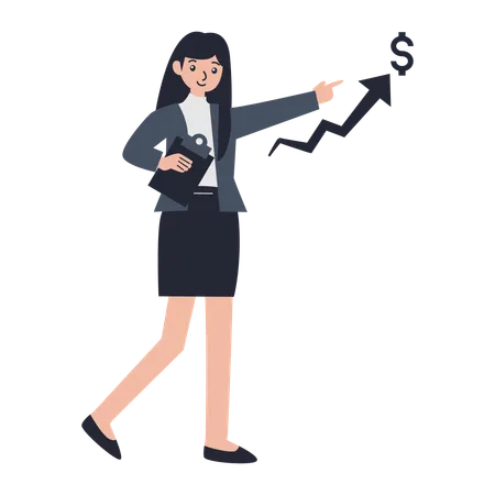 Female financial consultant  Illustration