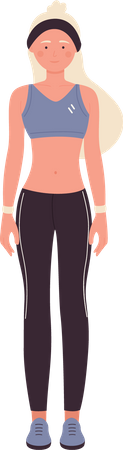 Female Fitness Pro  Illustration