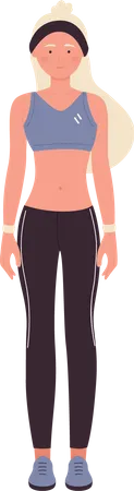 Female Fitness Pro  Illustration
