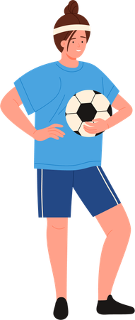 Female footballer  Illustration