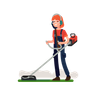 illustrations of grass trimmer