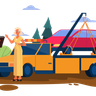 car breakdown illustration free download