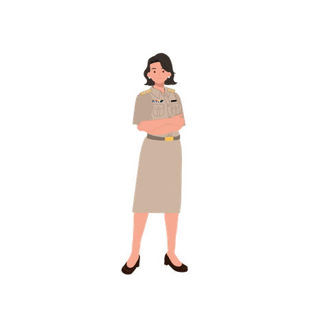 Female government officer  Illustration