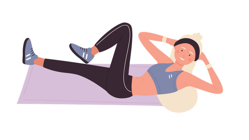 Female Gym Expert  Illustration