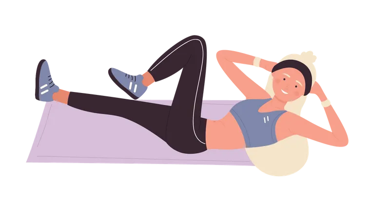 Female Gym Expert  Illustration