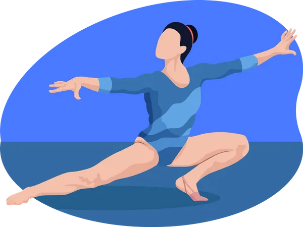 Female gymnast Illustration