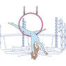 gymnastic performance illustration free download