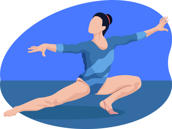 Female gymnast  Illustration