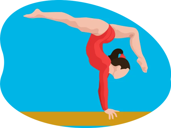 Female gymnast  Illustration