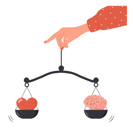 Female Hand Holding Scale  Illustration