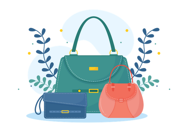 Female handbag Illustration