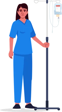 Female health professional  Illustration