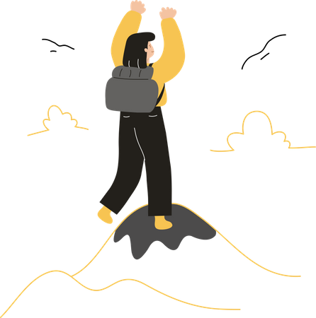 Female Hiker  일러스트레이션