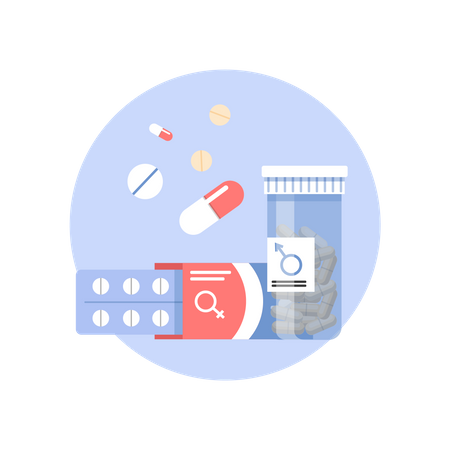 Female hyperstimulation medications  イラスト