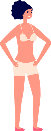 Female in bikini Illustration