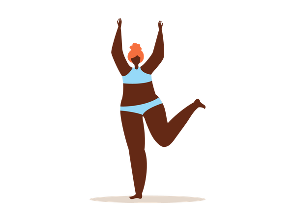 Female in swimsuit Illustration