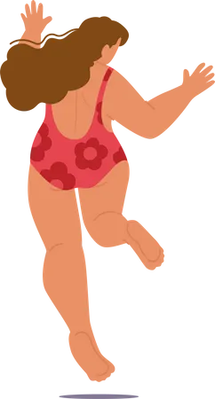 Female in swimsuit  Illustration