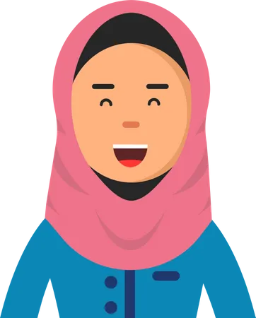 Female islamic doctor Illustration