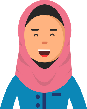 Female islamic doctor  Illustration