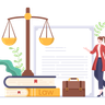illustrations for female lawyer