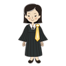 lawyer costume illustration