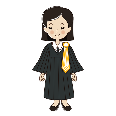 Female Lawyer  Illustration