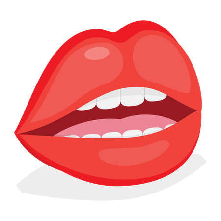 Female Lips  Illustration