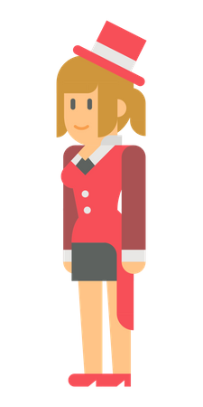 Female magician  Illustration