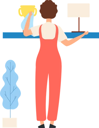 Female maid Illustration