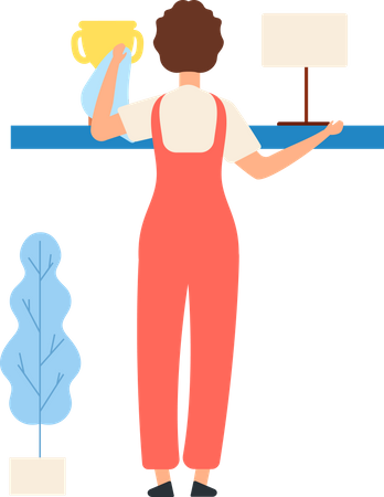 Female maid  イラスト